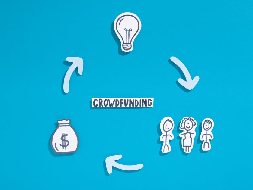 People Crowdfunding in profit business to raise money